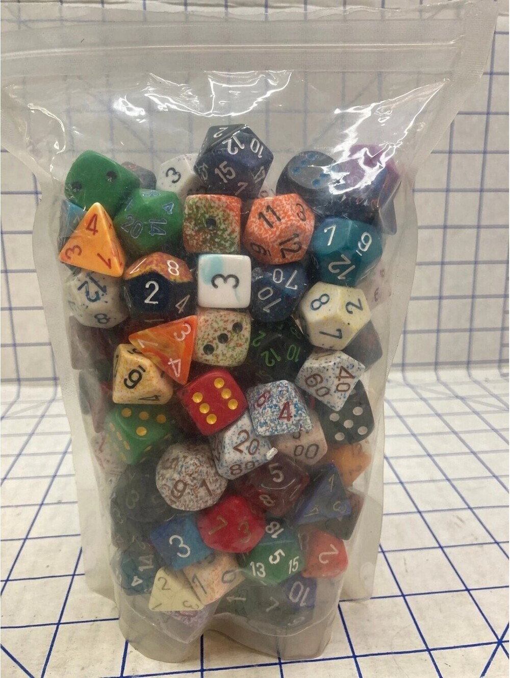 Pound O' Dice Chessex Polyhedral d6 d8 d10 d12 d20 5 Extra Ounces